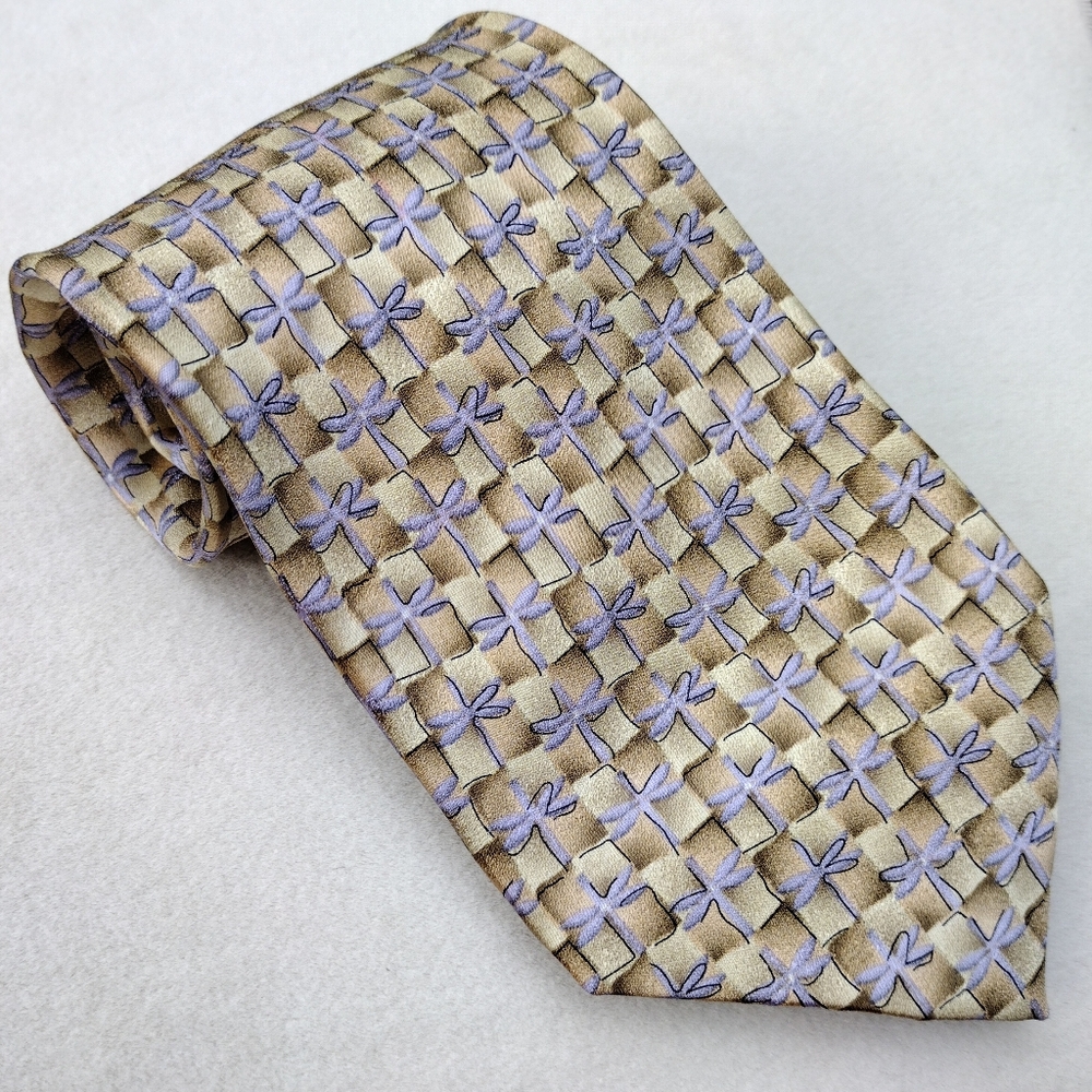 Silk Ties to Nature Dragonfly Tie EUC